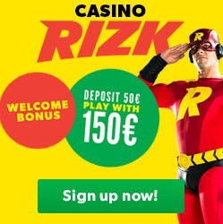 RIZK casino bonus zonder inzetverplichting