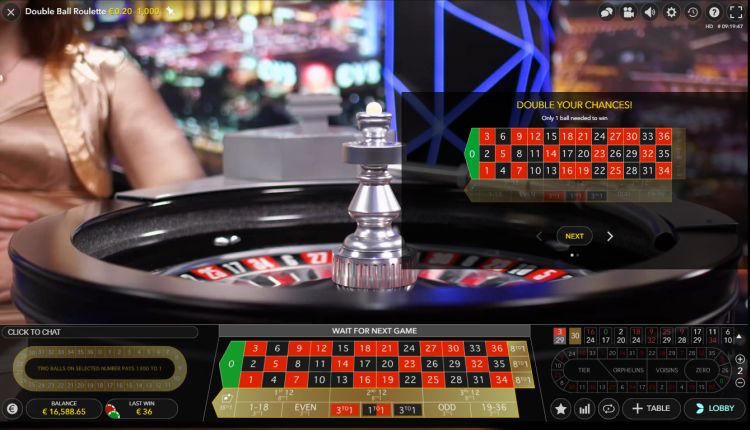 Double Ball Roulette evolution gaming