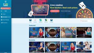 Play Frank casino review live casino