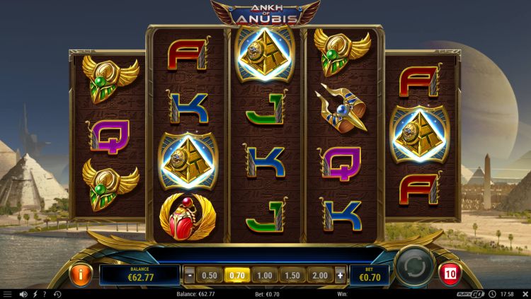 Ankh of Anubis free spins bonus trigger