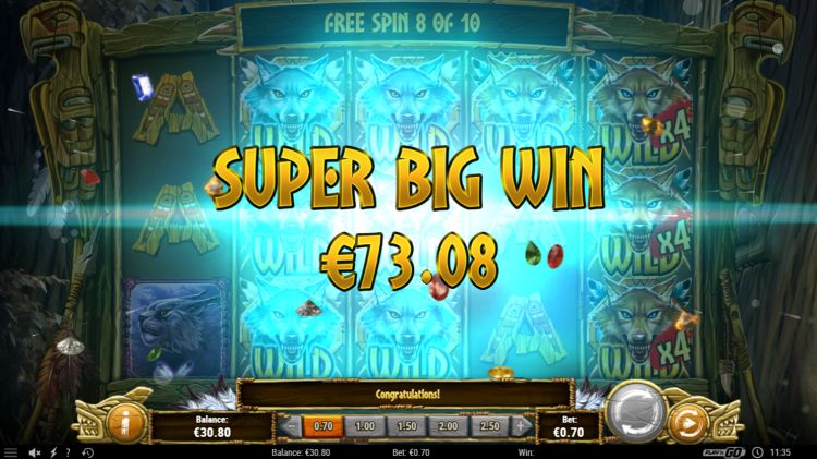 Coywolf Cash play'n Go slot super big win