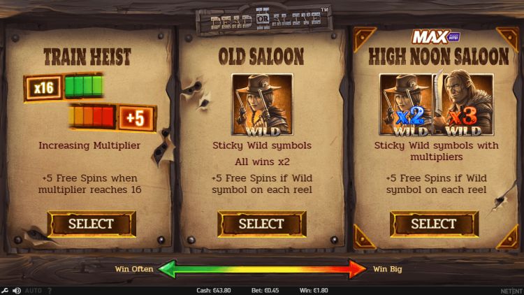Dead or Alive II netent slot review bonus keuze