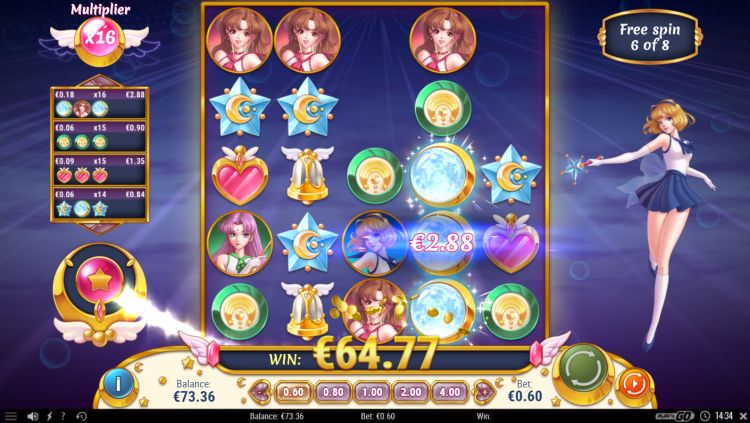 Moon-princess-bonus-game win
