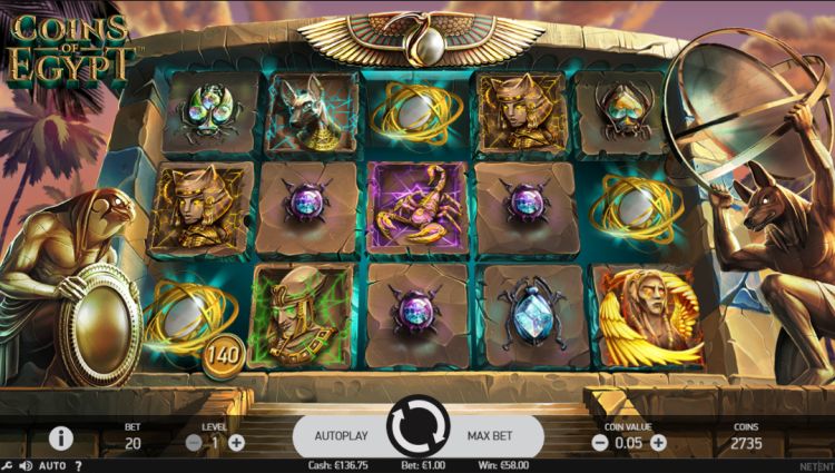 Coins of Egypt Netent slot review