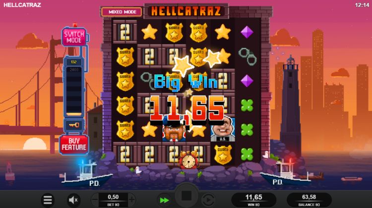 Hellcatraz gokkast relax gaming big win
