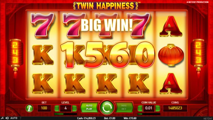 Twin Happiness slot review netent big win