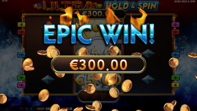 Ultra Hold and Spin slot epic win