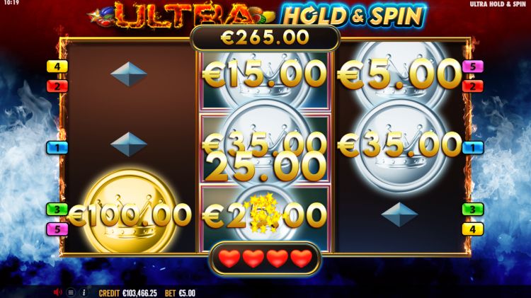 Ultra Hold and Spin slot review bonus