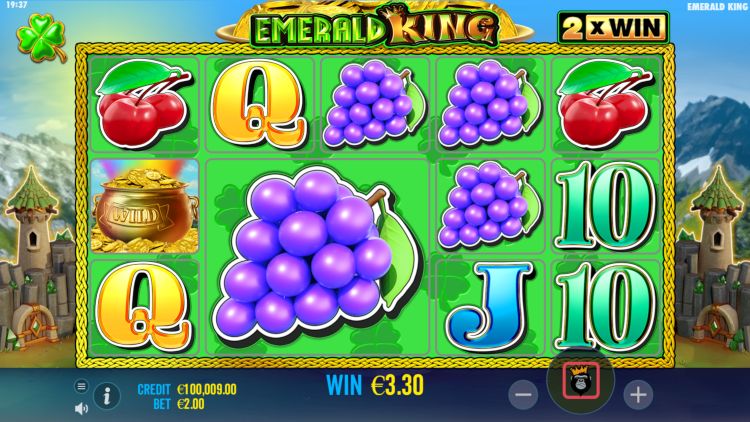 emerald-king slot review bonus trigger