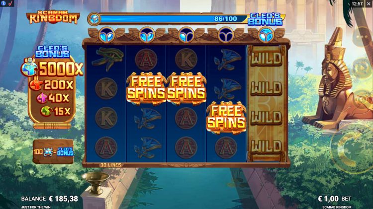 Scarab Kingdom Just for The Win slot review