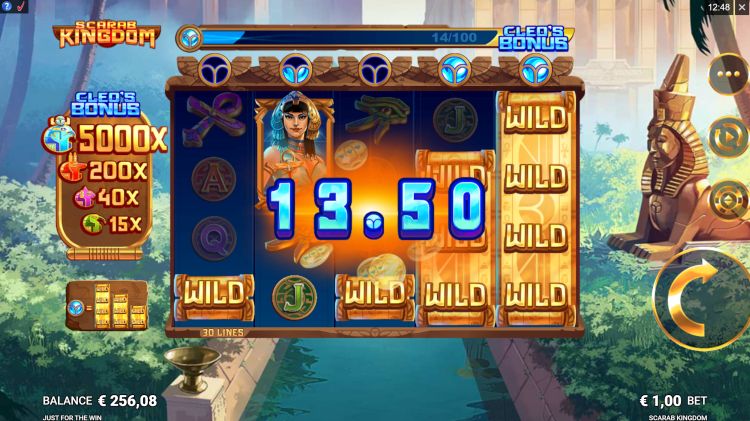 Scarab Kingdom Just for The Win slot review