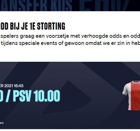 Wedden op Ajax – PSV (verhoogde noteringen!)