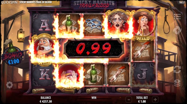 Sticky bandits trail of blood slot review quickspin
