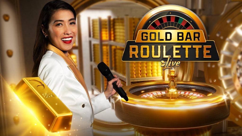 Gold bar roulette live casino spel Evolution Gaming