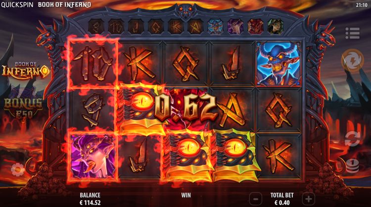 Book of Inferno Quickspin online casino slot review