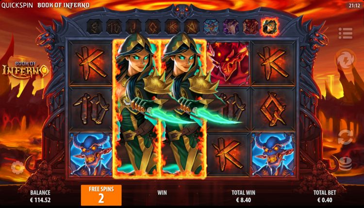 Book of Inferno Quickspin online casino slot review