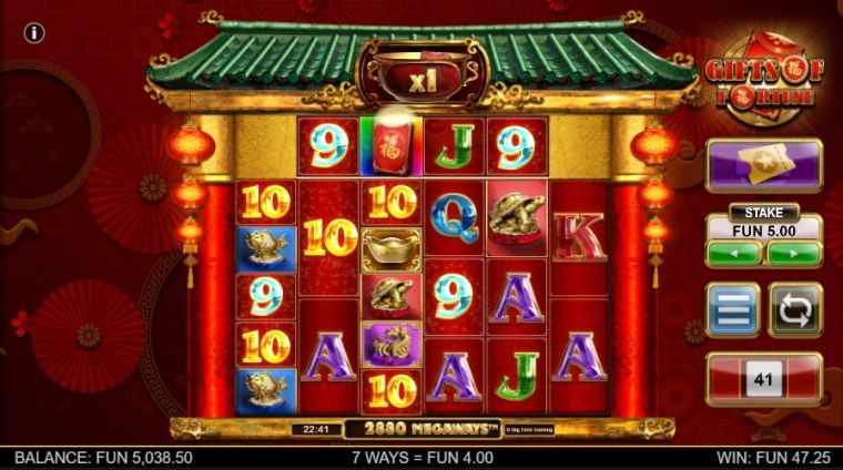 Gifts of Fortune Megaways Big Time Gaming online slot review