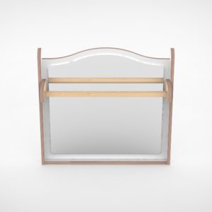 Wave paneel 65cm loopwand met spiegel