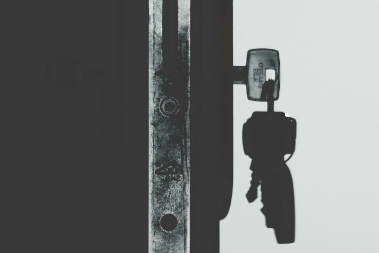 Sleutel in deur
