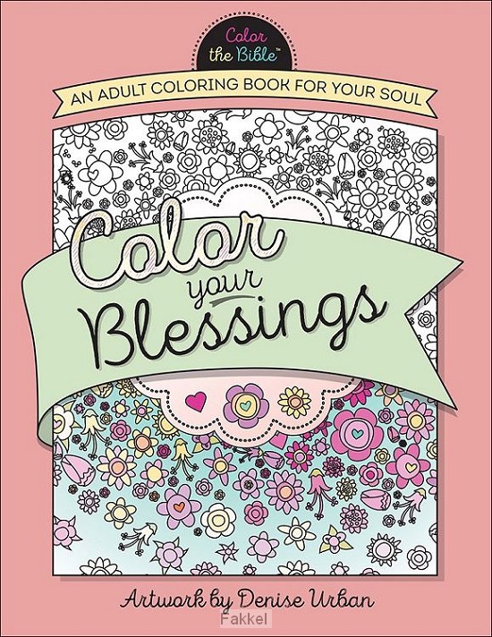 product afbeelding voor: Color your blessings adult coloring book