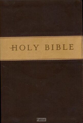 product afbeelding voor: Gift bible NLT leather like brown tan