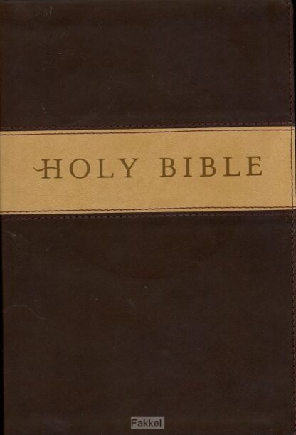 product afbeelding voor: Gift bible NLT leather like brown tan
