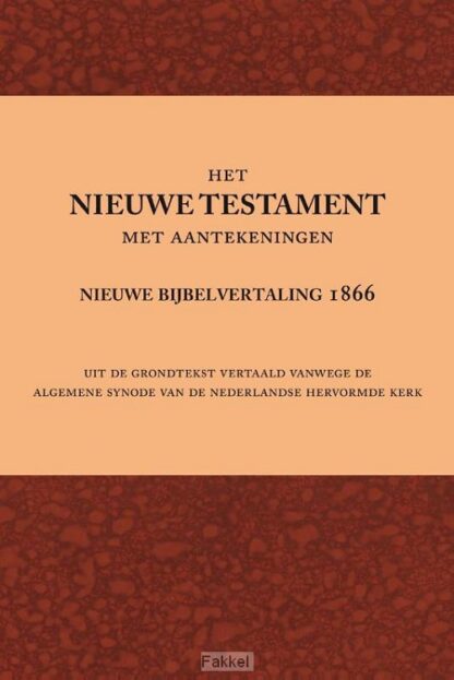 product afbeelding voor: Nieuwe testament 1866 nbv met aantek i