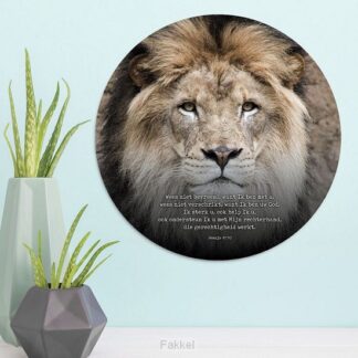 product afbeelding voor: Muurcirkel 'Leeuw' - 30 cm