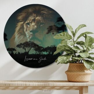 product afbeelding voor: Muurcirkel 'Leeuw van Juda' - 60 cm