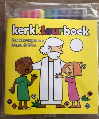 product afbeelding voor: Kerkkleurboek GEEL met 10 stiften
