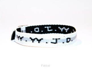 product afbeelding voor: WWJD - White with gray stripe