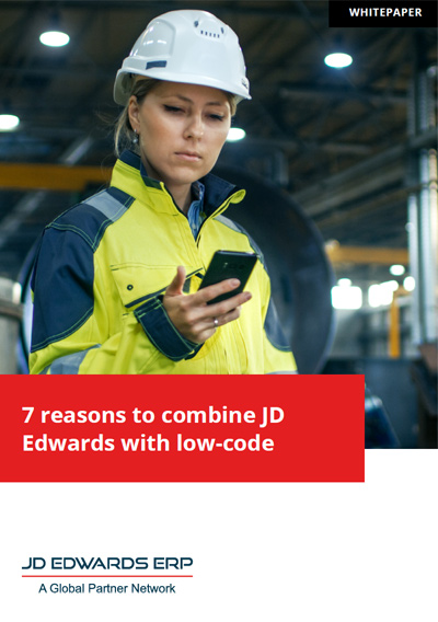 Whitepaper: 7 reasons to combine JD Edwards with low-code