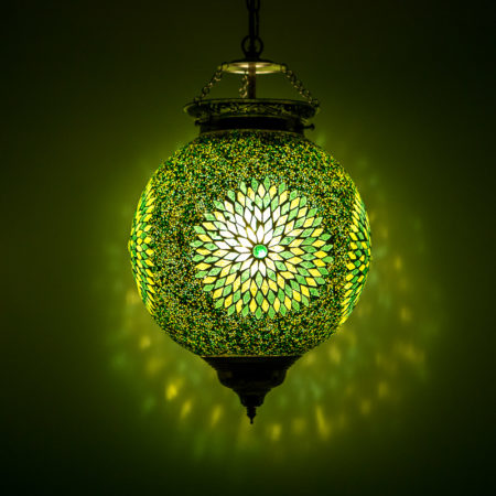 Oosterse lampen mozaïek Arabische hanglamp Groen