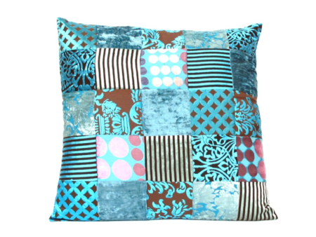 Oosterse kussens | Marokkaans turquoise 60 x 60 cm | Patchwork