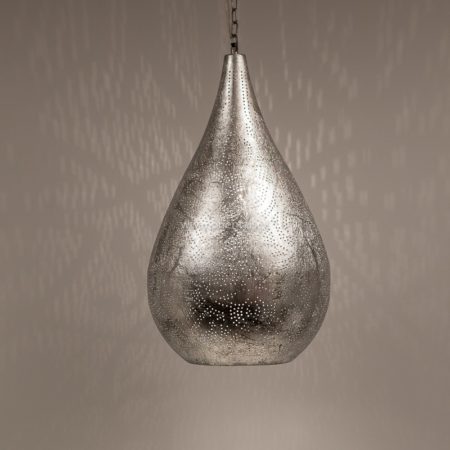 Oosterse filigrain lamp | Arabische lampen | Druppel | Vintage zilver