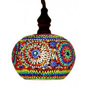 Oosterse hanglamp mozaïek multi-colour