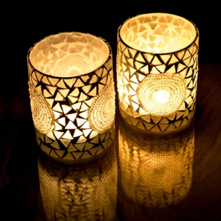 Oosters waxinelicht | Glas mozaïek | Marokkaanse verlichting | Oosterse outlet