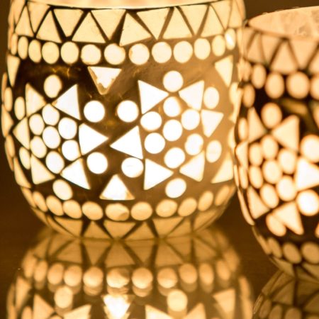 Oosters waxinelichthouder | Mozaïek | Oosterse inrichting | Marokkaans lantaarn