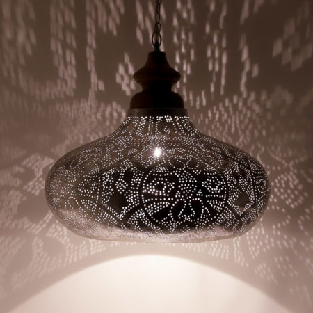 Oosterse hanglamp | Filigrain | Arabische lamp | Marokkaanse lampen | Zilver