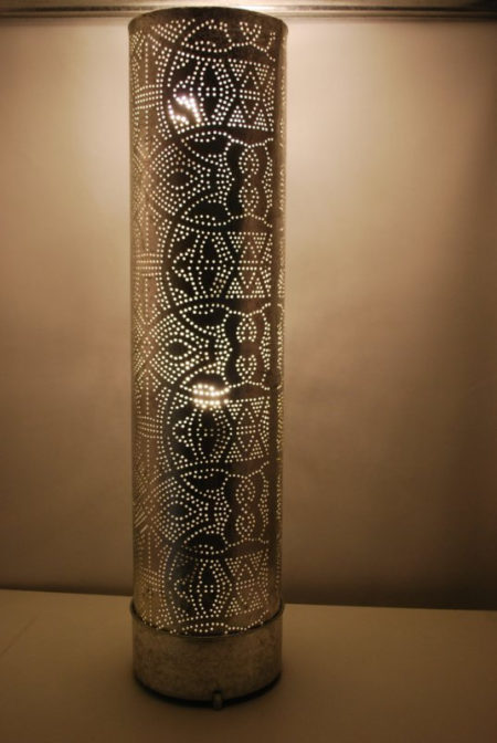 Zilver Oosterse lamp | Vloerlamp | Staande lampen | Marokkaanse lamp
