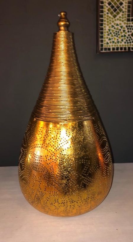 Oosterse tafellamp | Marokkaanse lampen | Arabisch filigrain vintage goud | Amsterdam