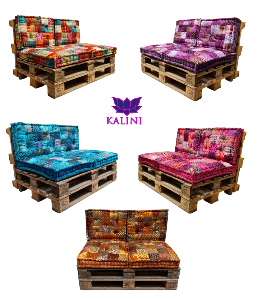 Oosterse palletkussens | Patchwork | Tuinkussens | Palletbank | Kalini | Oosterse kussens | Beste prijzen