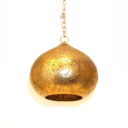 oosterse-hanglamp-filigrain-stijl-pompoen-xs-wit-goud | Industriële hanglamp