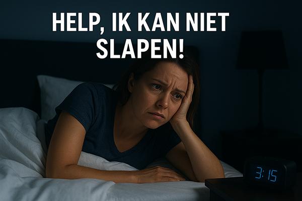 Dame die niet kan niet slapen