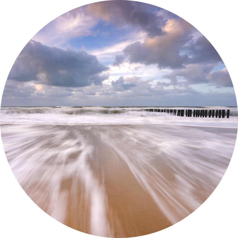 muurcirkel fotobehang strand foto rustgevend natuurfoto kopen afdrukken