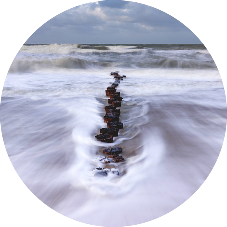 muurcirkel fotobehang natuurfoto strand foto te koop goedkoop