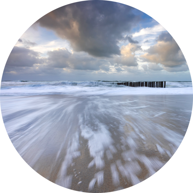 muurcirkel fotobehang natuurfoto strand foto kopen afdrukken