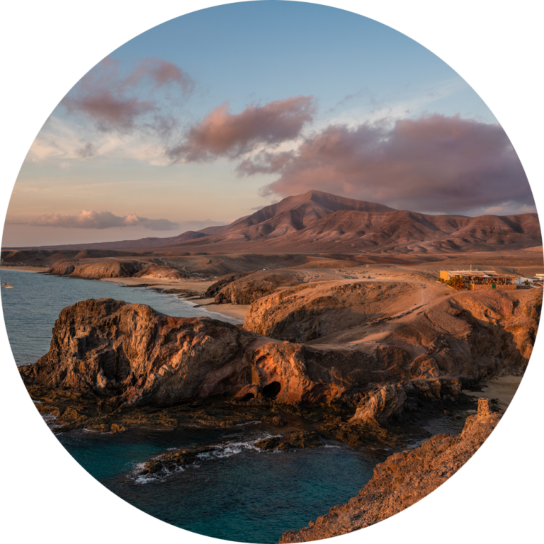 kopen goedkoop kleurrijk muurcirkel fotobehang strand foto natuurfoto rotsen